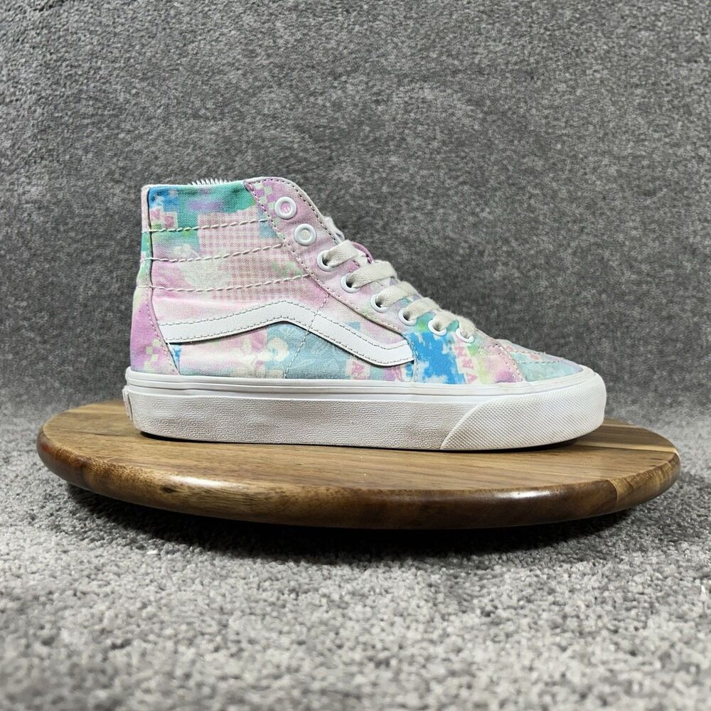 Vans Sk8-Hi Tapered VR3 Sunny Day Women’s Sz 6 Tie Dye Athletic Skate Shoes Used